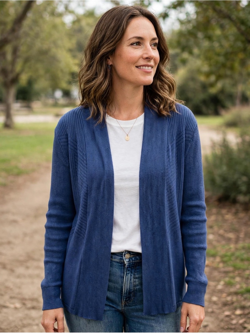 Universal Thread Blue Open-Front Women's Cardigan
